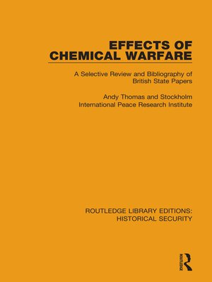 cover image of Effects of Chemical Warfare